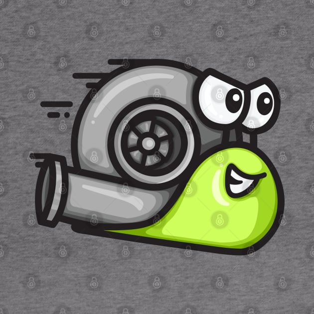 Turbo Snail - Lime Green by hoddynoddy